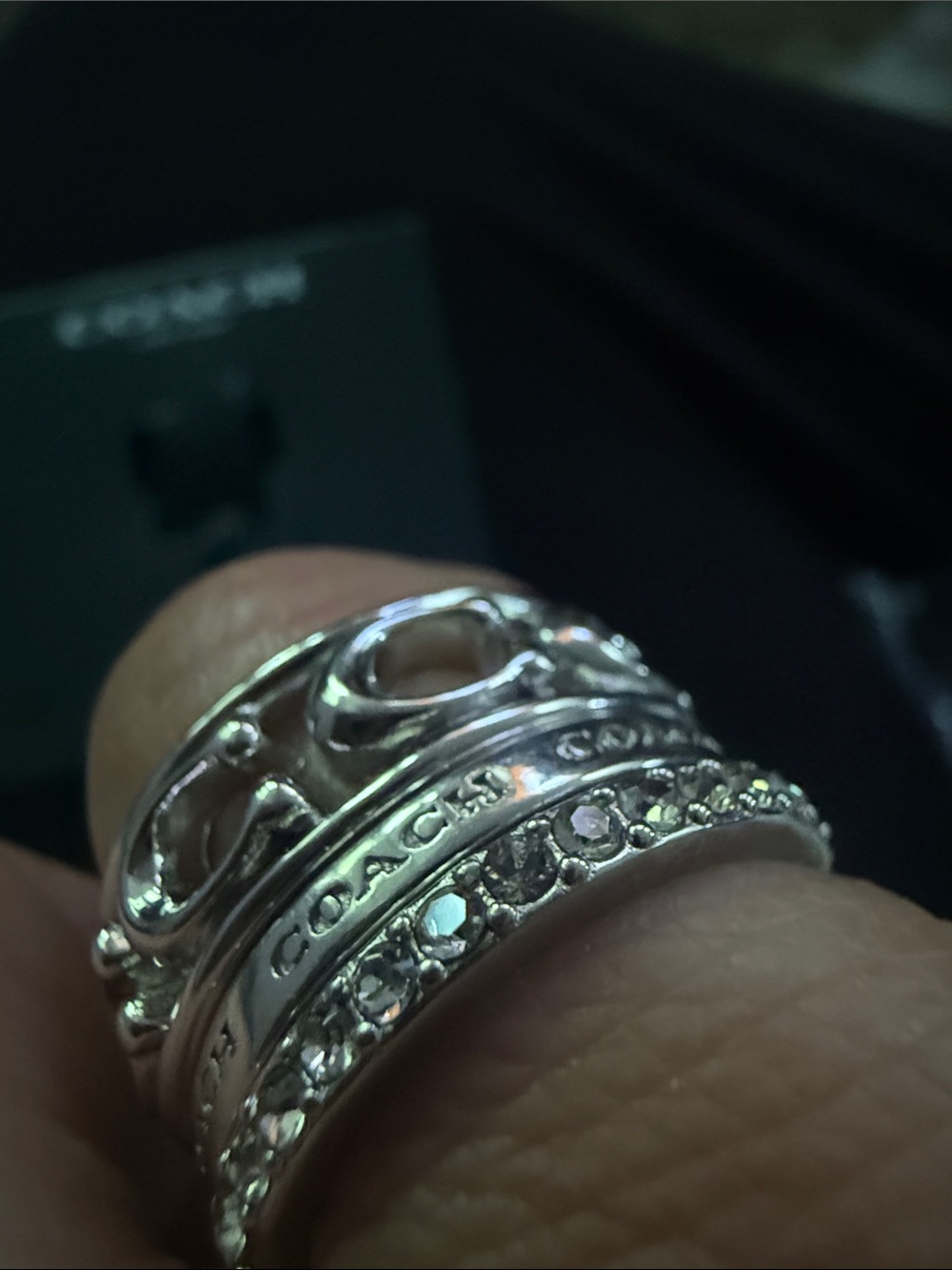 New Coach stacable rings size 8